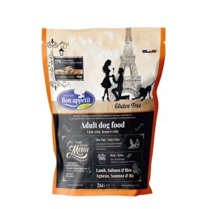 Bon Appetit Adult - Miel, Somon & Orez - 2kg - Hrana Completa Super-premium, Hipoalergenica, Fara Gluten