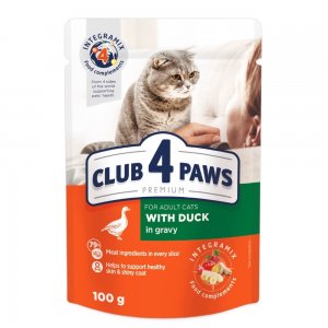 Club 4 Paws Cat - Hrana Umeda Premium - Rata - 100g