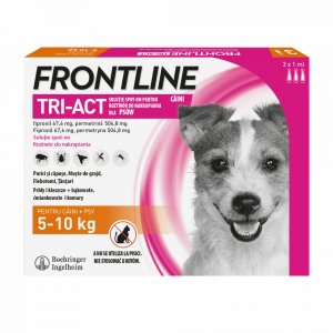 Frontline Tri-act - S - 3 Pipete Antiparazitare