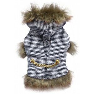 Geaca Captusita Cu Gluga - Carouri - M