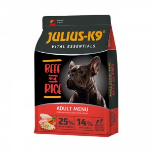 Julius K9 Adult Vital Essentials - Hrana Uscata Premium - Vita Si Orez - 12kg