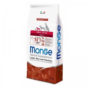Monge Natural Superpremium Monoprotein Adult Mini - Miel Si Orez - 7.5kg