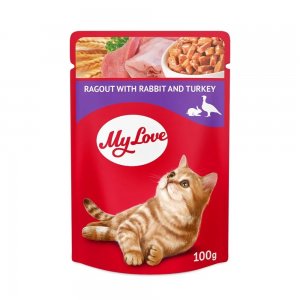 My Love Cat - Hrana Umeda Completa - Iepure Si Curcan - 100g