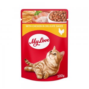 My Love Cat - Hrana Umeda Completa - Pui - 100g