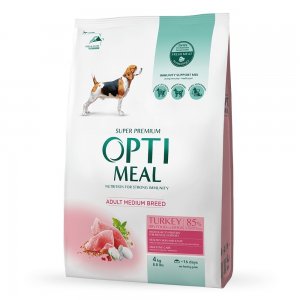 Optimeal Adult Mediu - Hrana Uscata Super-premium - Curcan - 4kg