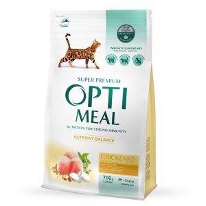 Optimeal Cat - Hrana Uscata Super-premium - Pui - 700g