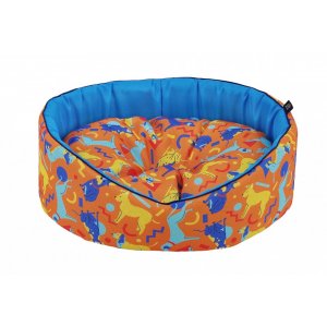 Pat Caine - Cazo Abstract Dogs Orange - 50x46cm