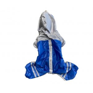 Pelerina Ploaie, Dungi Flourescente - Albastru - S