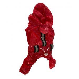 Pelerina Ploaie, Flourescenta - Xs - Rosu