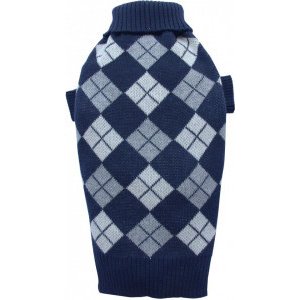 Pulover Tartan - Albastru - S