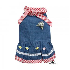 Rochita Albastra Cu Flori - Xl