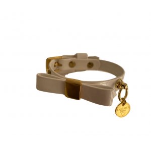 Zgarda Ella - 25cm - Alb