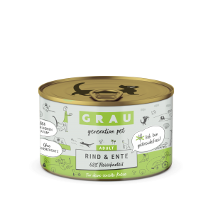 Grau Conserva pentru pisici cu carne de vita si rata 200 g Grau Conserva pentru pisici cu carne de vita si rata 200 g