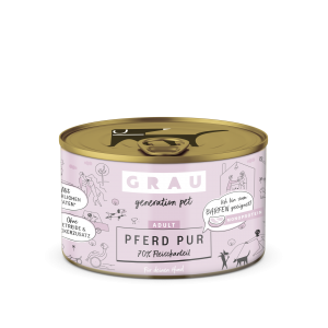 Grau Conserva Monoproteica pentru caini  cu carne de cal 200 g