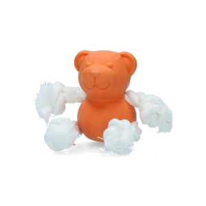Jucarie Dog Comets Urs 7cm Portocaliu