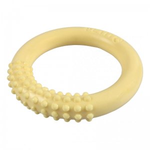 Jucarie pentru caini Petit Lola pentru dentitie 10 x 10 cm galben