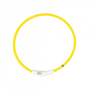 .Zgarda Luminoasa Nylon- Galben 65cm .Zgarda Luminoasa Nylon- Galben 65cm