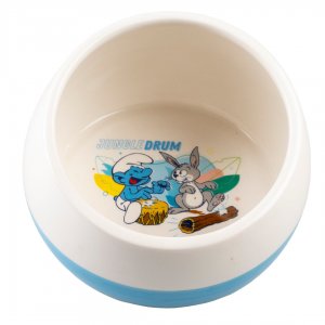 Castron Smurf Harmony alb/albastru 800ml - 15x15x10cm