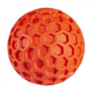 Minge cauciuc Hexagon 8cm - portocaliu