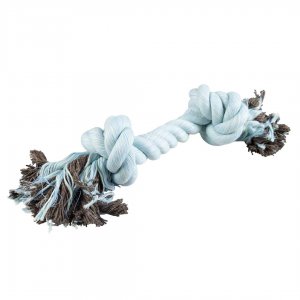 Jucarie sfoara cu 2 noduri- albastru XL50cm