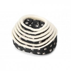 Patut negru cu labute albe 69x55x20cm