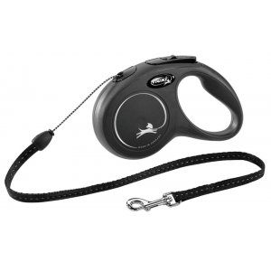 Flexi New Classic Coarda Neagra- 12kg S 5m / Negru / Snur