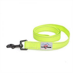 Lesa Long Paws Urban Trek  Galben Neon pentru caini 2.5cmx1.2m