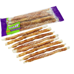 Braaaf Recompense pentru caini twister cu pui 220gr/8x25cm Braaaf Recompense pentru caini twister cu pui 220gr/8x25cm