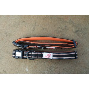 .Zgarda Long Paws Comfort Collection Negru S - 28-42cm pana la 17kg