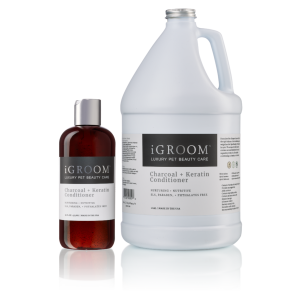 iGROOM Balsam cu carbune activ si keratina pentru caini 473ml