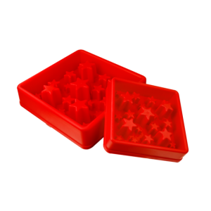 Castron hranire lenta Eat Slow Live Longer Star - Rosu S- 20x20 cm