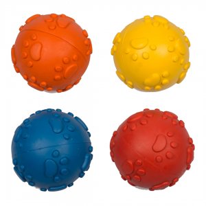 Jucarie Minge de cauciuc cu labute 7cm culori diverse