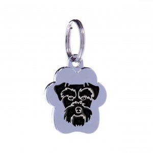 Medalion Rainbow Schnauzer Negru S