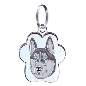 .Medalion Rainbow Husky Gri