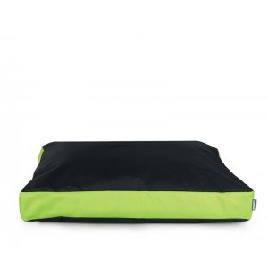 Patut forma de saltea Basic Duo cu fermoar  diferite culori 80x60x10h / negru/verde