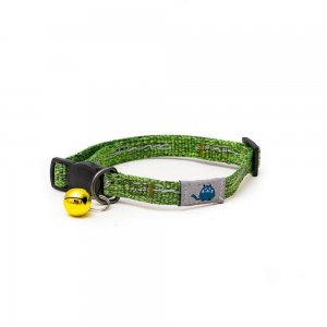 Zgarda Pisici Long Paws Reflectorizanta- Verde muschi Zgarda Pisici Long Paws Reflectorizanta- Verde muschi