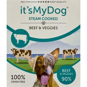 It's My Dog Hrana umeda pentru caini cu vita si legume 395g It's My Dog Hrana umeda pentru caini cu vita si legume 395g