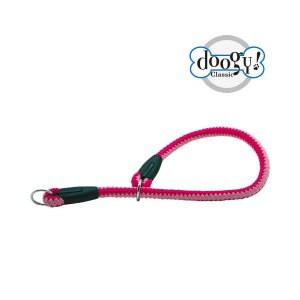 Doogy Zgarda coarda fluo roz/rosu 14mm x 65cm