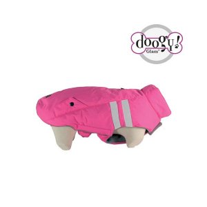 Doogy Haina reflectorizanta roz pentru caini L40 cm