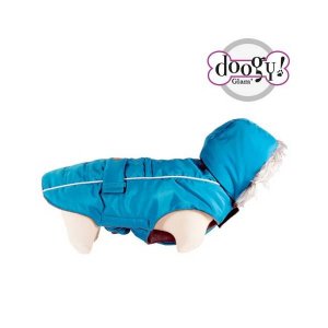 Doogy Haina Softy Albastra cu gluga pentru caini L44 cm