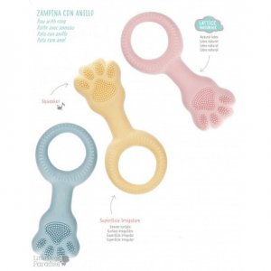 Jucarie latex labuta+inel 12.8cm Roz