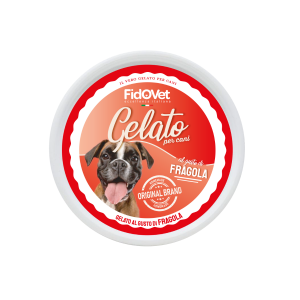 Fidovet Inghetata pentru Caini cu aroma de capsuni