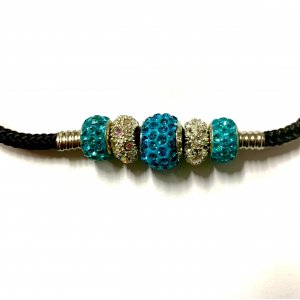 Lesa Show Neagra cu Swarovski 70cm cul asortate