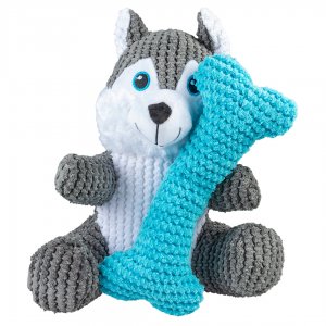 Jucarie Husky + Os 22x19x8 cm