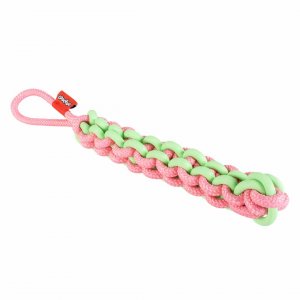 Jucarie pentru Câini TWISTING TUGGER 45x4,5x4,5cm Verde/Roz Jucarie pentru Câini TWISTING TUGGER 45x4,5x4,5cm Verde/Roz