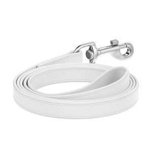 Lesa piele pentru caini WAUDOG Design - Alb XS - 12mm / 122cm