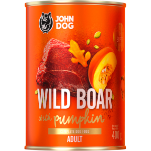 John Dog conserva pentru caini Mistret si Dovleac - Adult 800gr