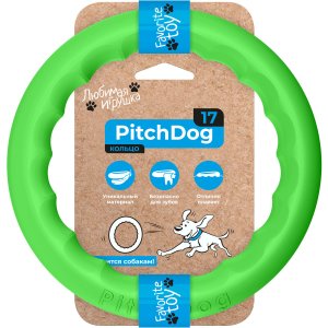 Jucarie Inel PitchDog Verde 20cm