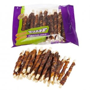 Braaaf Recompense pentru caini roll sticks cu rata 280gr/12,5cm Braaaf Recompense pentru caini roll sticks cu rata 280gr/12,5cm