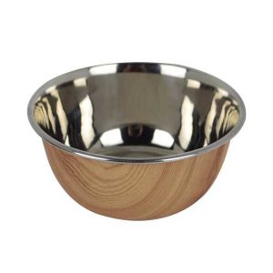 Bol Anti-derapant Lemn/Argintiu 13.2cm- 350ml